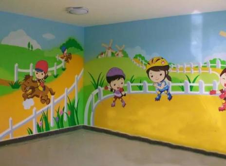 新密幼儿园墙体彩绘制作流程及注意事项